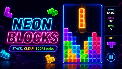 Neon Blocks
